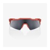 Gafas 100% Speedcraft XS rojo con lentes espejadas gris