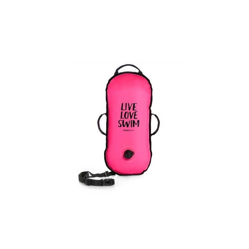Boya de seguridad Buddyswim agua abiertas Ultralight CSW (rosa)