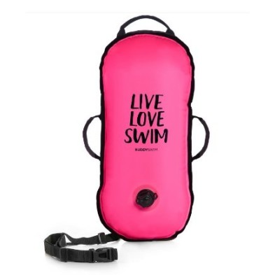 Boya de seguridad Buddyswim agua abiertas Ultralight CSW (rosa)