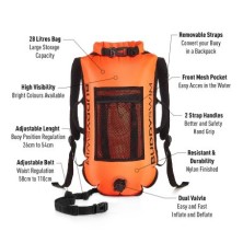 Boya/mochila de seguridad agua abiertas (naranja)
