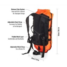 Boya/mochila de seguridad agua abiertas (naranja)