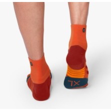 Calcetines On Running Mid Sock Hombre (Rust/navy)
