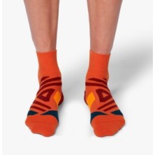 Calcetines On Running Mid Sock Hombre (Rust/navy)