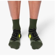 Calcetines On Running Mid Sock Hombre (Jungle/lime)