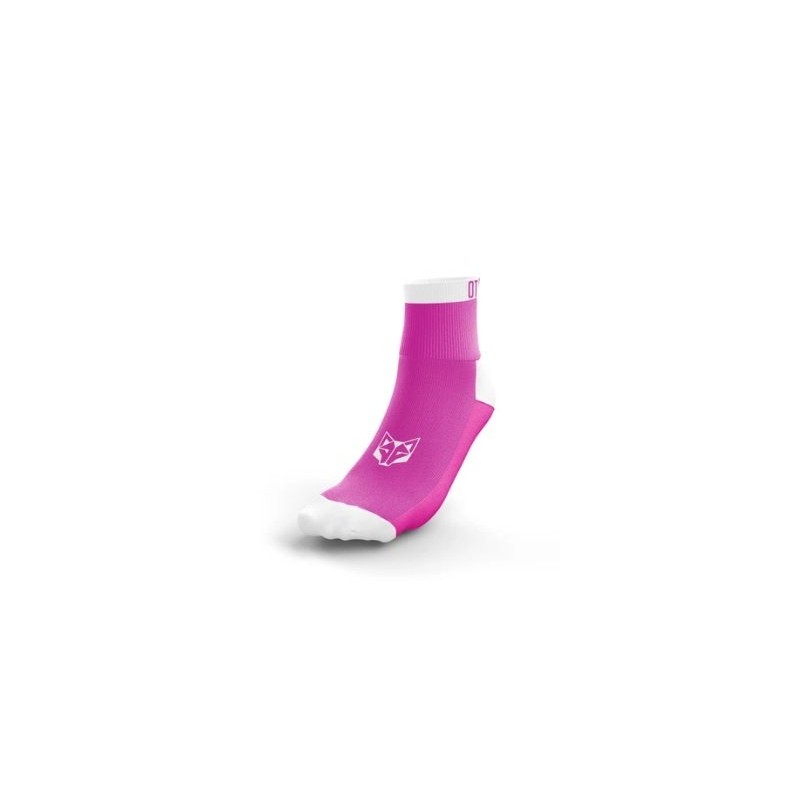 Calcetines Multi-Sport Otso Low Cut Fluo Pink & White