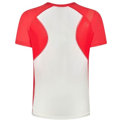 Camiseta La Sportiva M/corta mujer Catch White/Hibiscus
