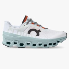 Zapatillas On Cloudmonster blanco gris naranja