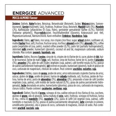 Barrita Powerbar Energize Advanced 55gr Mocca Almendra