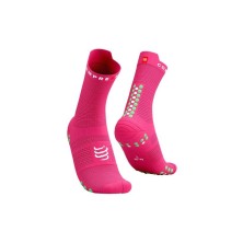 Calcetines Compressport Pro Racing Socks V4.0 high rosa