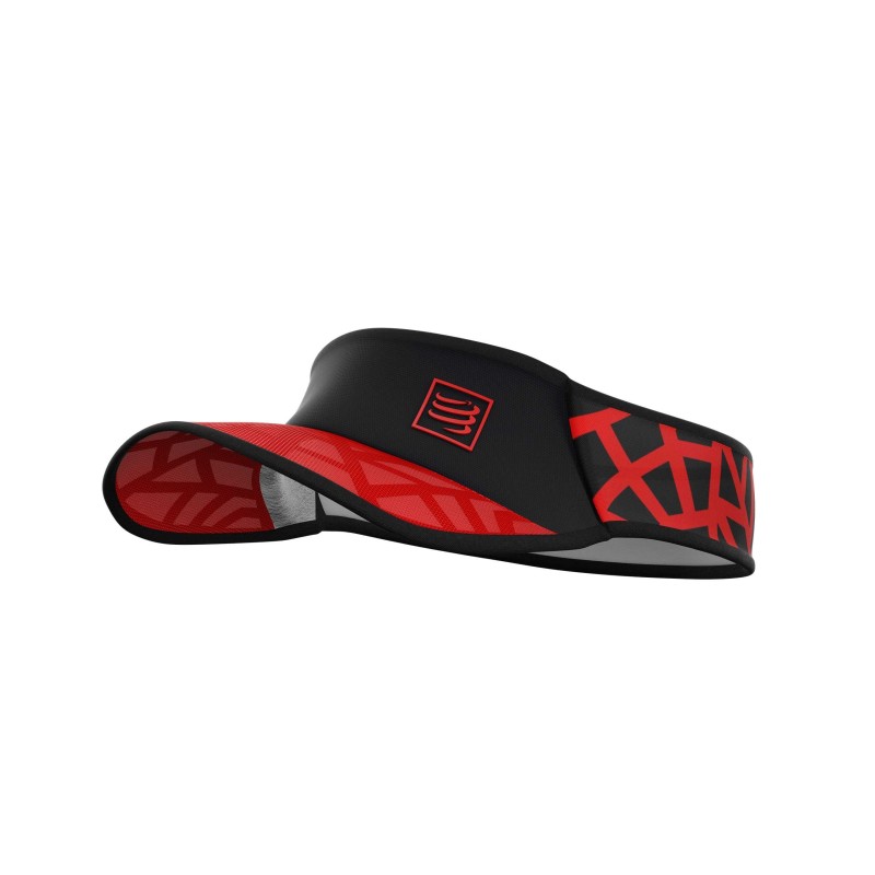 Visera Spiderweb Ultralight compressport roja negra