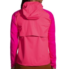 Chaqueta impermeable Brooks High Point mujer rosa
