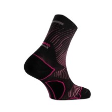 Calcetines Distance Lyn negro fucsia Lurbel