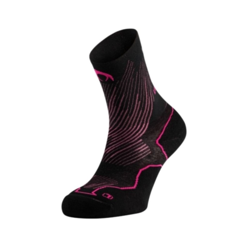 Calcetines Distance Lyn negro fucsia Lurbel