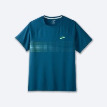 Camiseta Brooks manga corta Atmosphere hombre azul oceano