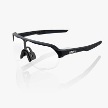 Gafas 100% S2 Soft Tact negra con lente transparente extra