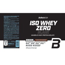 Biotech Iso Whey Zero Black proteína en polvo 2270gr. Chocolate