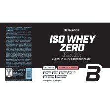Biotech Usa Iso Whey Zero Black proteína en polvo 2270gr. Fresa ingredientes