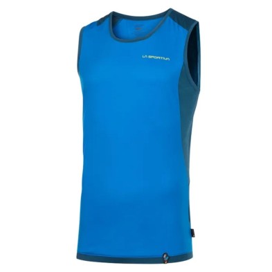 Camiseta sin mangas La Sportiva Crimp tank hombre Electric Blue/Storm Blue