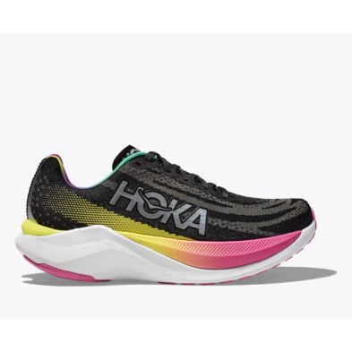 Zapatillas Hoka Mach X mujer Black/Silver logo