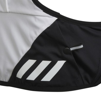 Chaleco Adidas Terrex Trail Running PB blanco negro detalle logo