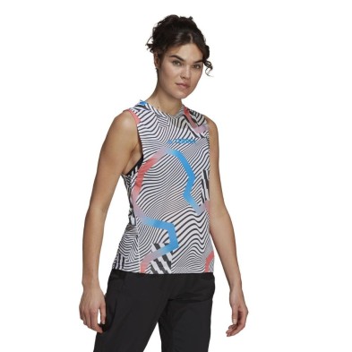 Camiseta sin mangas Adidas Terrex Parley Agravic Trail mujer modelo frontal
