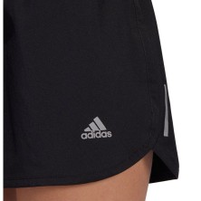 Pantalón corto Adidas Run SMU 3" mujer negro logo reflectante