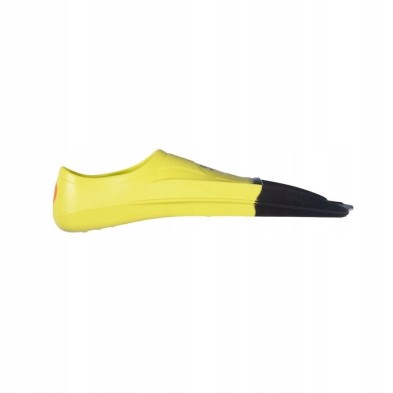 Aletas natación Arena Club Kit Powerfin yellow black perfil