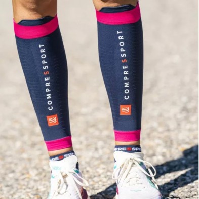 Pernera Compresion Compressport R2 3.0 acción azul rosa