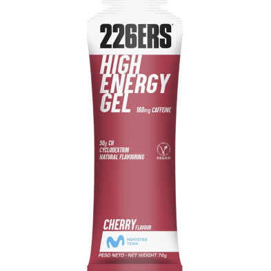 High Energy Gel Cereza con cafeína