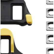 Calas Shimano para pedales SM-SH11 6 grados amarillo (PAR)