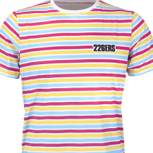 Camiseta running manga corta 226ers Hydrazero Stripes White