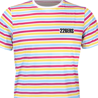 Camiseta running manga corta Hydrazero Stripes White