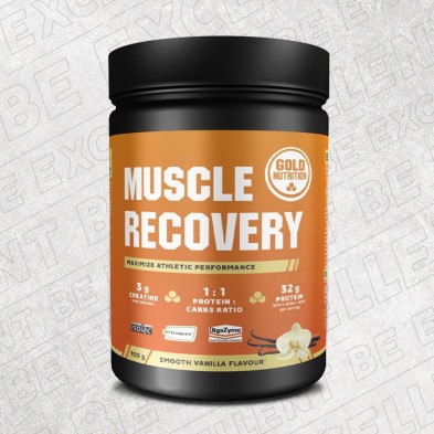 Gold Nutrition Muscle recovery  bote 900gr en polvo sabor vainilla