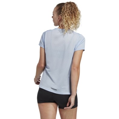 Camiseta manga corta Adidas Terrex Agravic Trail Running mujer azul detrás