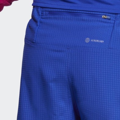 Pantalón corto Adidas D4R 5" hombre azul detalles