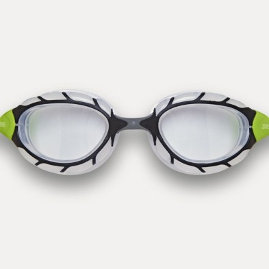 Gafas de natación Zoggs Predator Small fit negro lima lentes