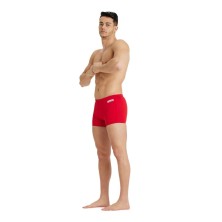 Bañador natación short Arena Team hombre liso rojo blanco