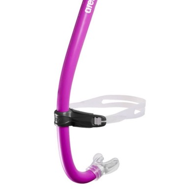 Tubo buceo frontal Arena Swim Snorkel PRO III rosa detalle