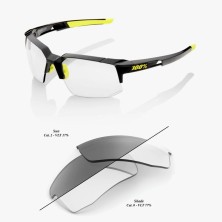 Gafas 100% Speedcoupe Gloss Black fotocromáticas