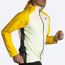 Chaqueta impermeable Brooks High Point hombre Glacier Green