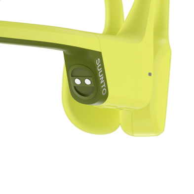 Auriculares Suunto Sonic amarillo detalle