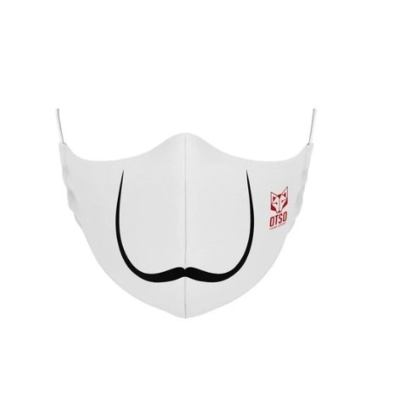 Mascarilla Mask Moustache White T: L