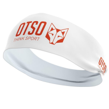 Headband White/FLUO ORANGE 8 cm Otso