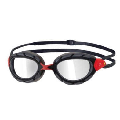 Gafas de natación Predator titanium mirror roja gris smaller Zoggs