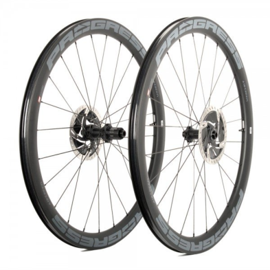 Ruedas JGO Progress Airspeed 44 Disc 12x100/12x142 Cubierta