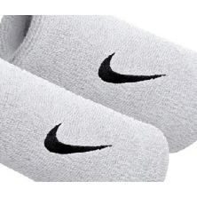 Muñequera ancha blanca Nike