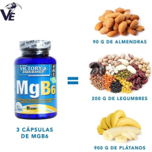MGB6 cápsulas de magnesio y Vitamina B6