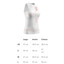 Camiseta sin mangas Singlet amarillo mujer