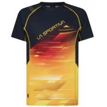 Camiseta M/corta Wave hombre negro/amarillo La Sportiva