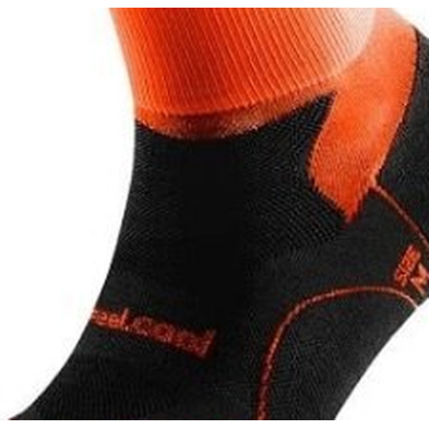 Calcetines Distance three negro/naranja